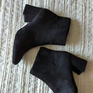 Chinese Laundry Suede Block Heel Boots
